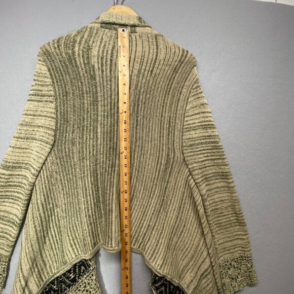 Akira Chicago Sweater Cardigan Womens Large Waterfall Boho Southwestern Soft - Picture 12 of 14